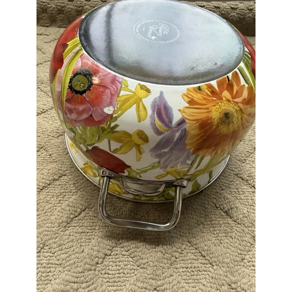 The Pioneer Woman Dutch Oven Floral Garden Enamel On Steel 4 Qt RETIRED